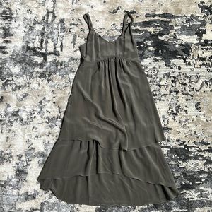 Green silk Banana Republic dress size 4